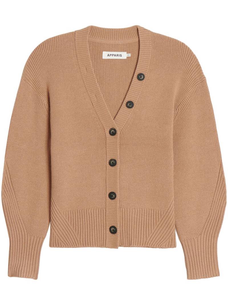 Apparis V-neck knit cardigan - Neutrals von Apparis