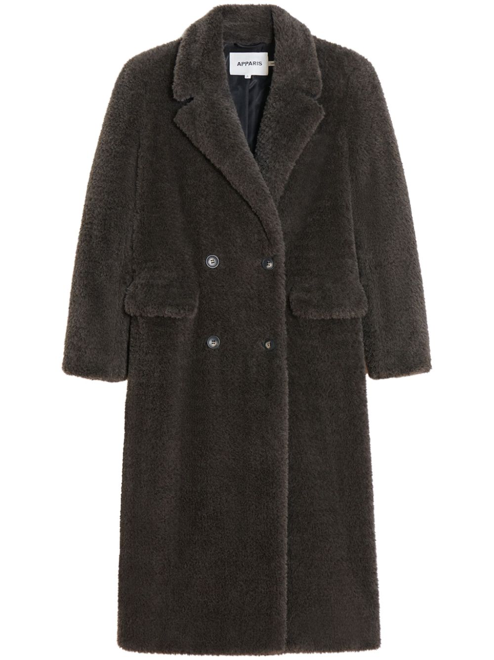 Apparis Astrid double-breasted coat - Grey von Apparis