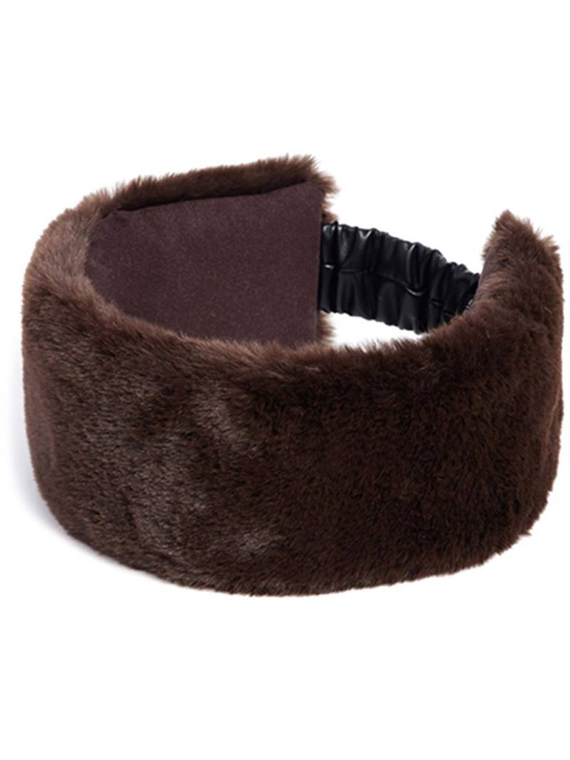 Apparis faux-fur hair band - Brown von Apparis