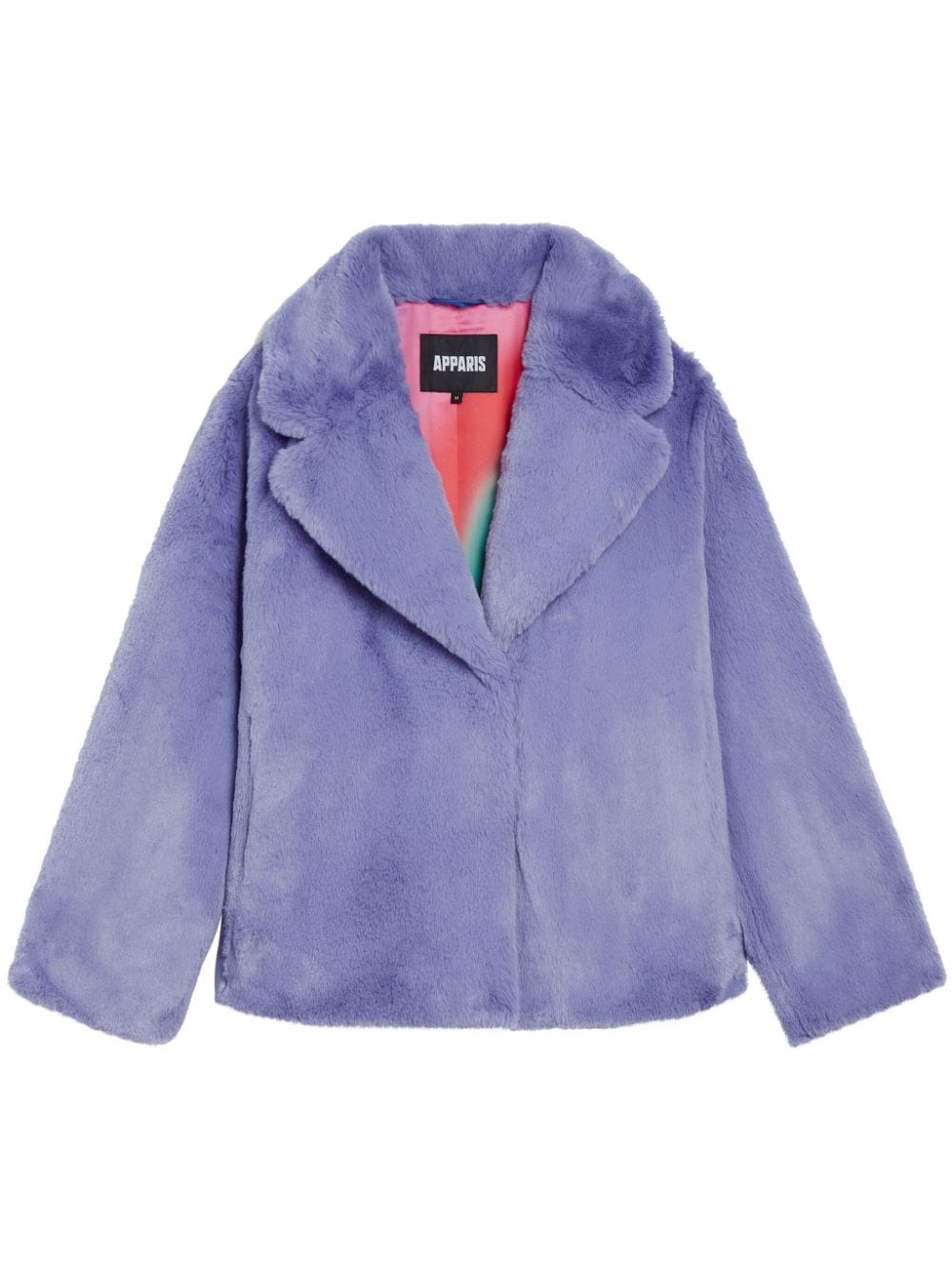 Apparis faux-fur long-sleeved jacket - Purple von Apparis