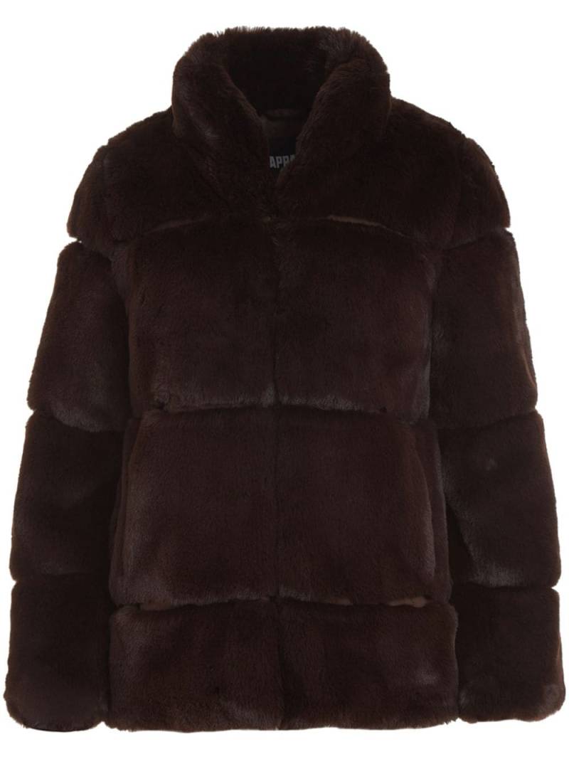 Apparis faux-fur zipped-up jacket - Brown von Apparis