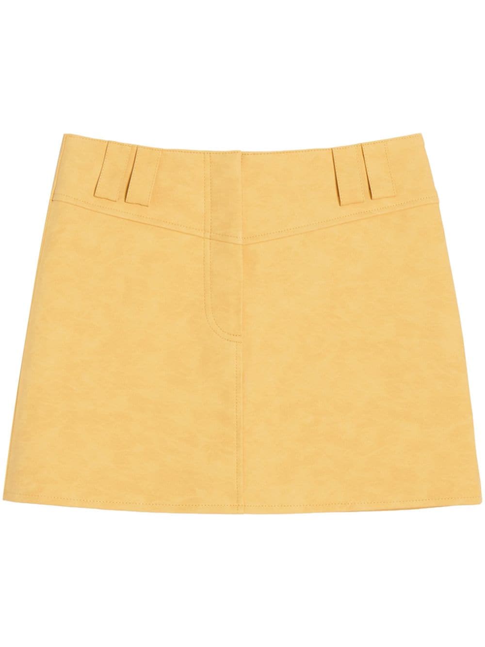 Apparis faux-leather miniskirt - Yellow von Apparis