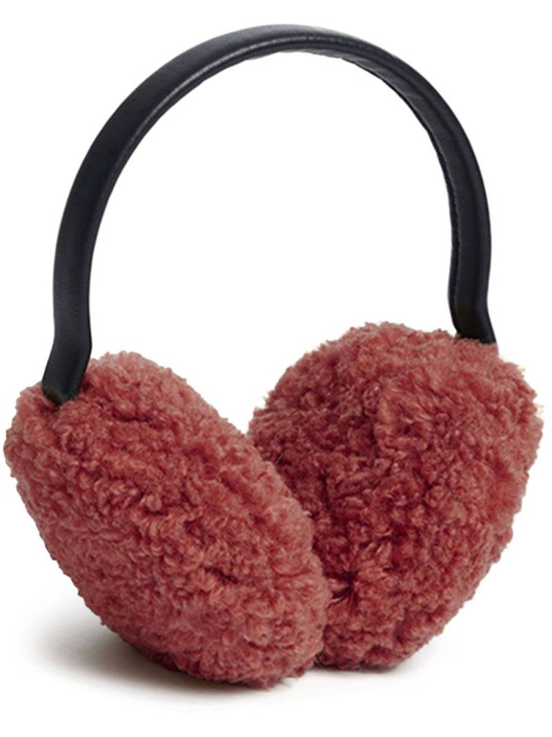 Apparis faux-shearling earmuffs - Pink von Apparis