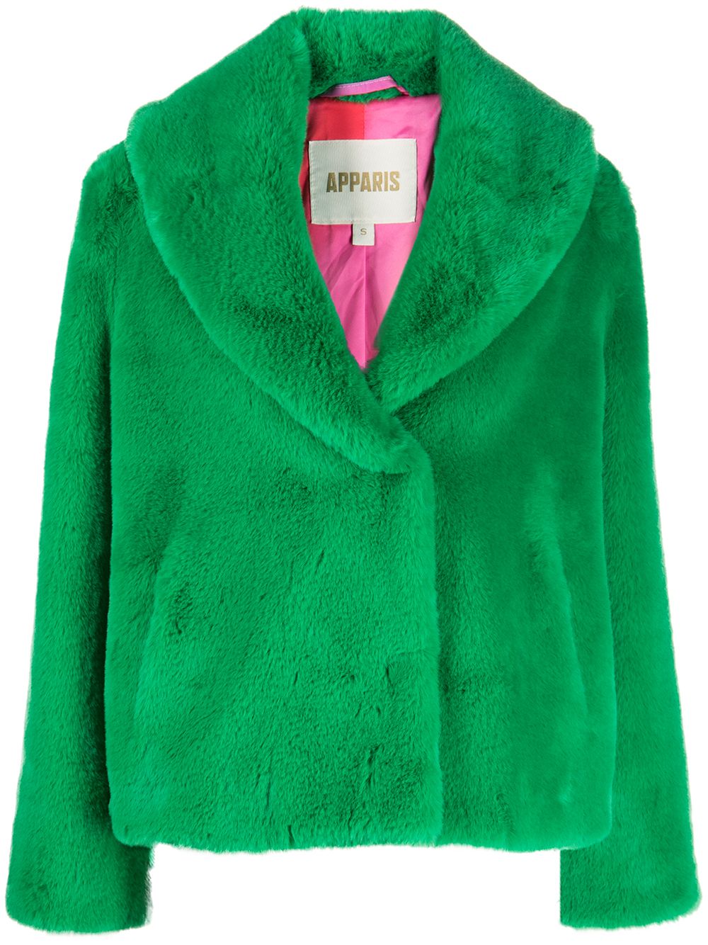 Apparis flared-cuffs faux-fur coat - Green von Apparis