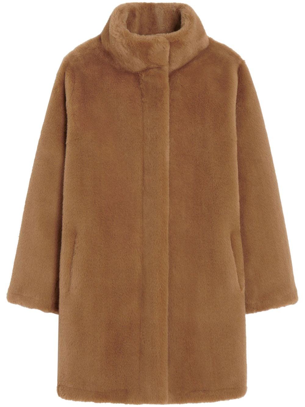 Apparis high-neck faux fur coat - Brown von Apparis