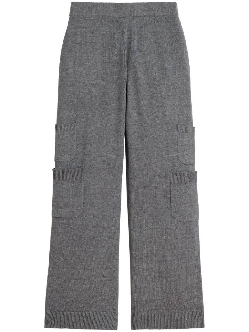 Apparis Dane knitted wide-leg trousers - Grey von Apparis