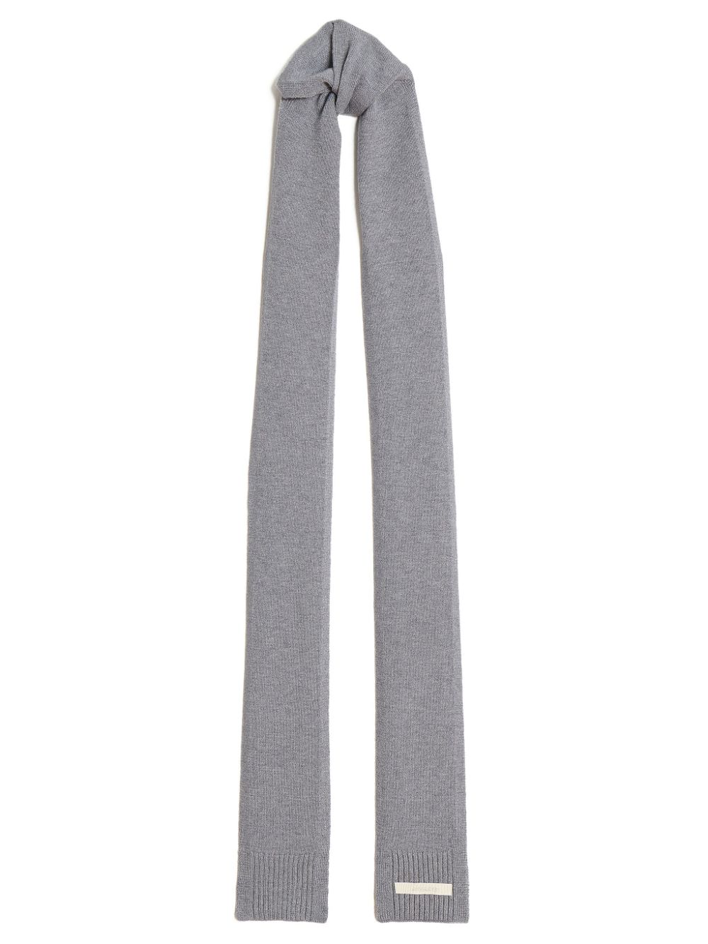 Apparis logo-patch knitted scarf - Grey von Apparis