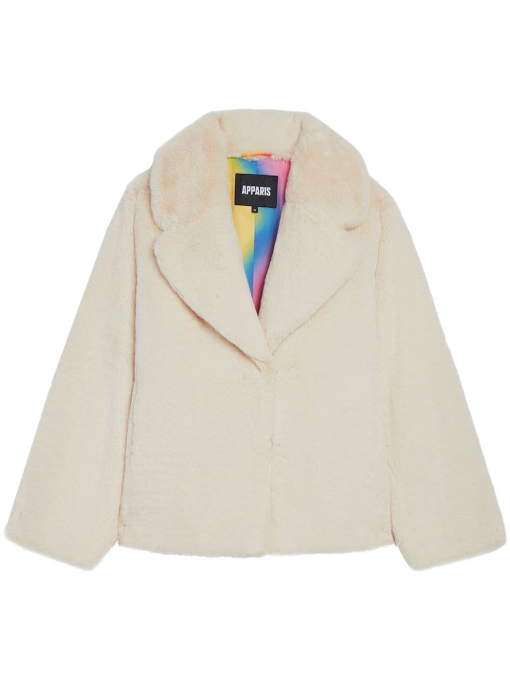 Apparis single-breasted faux-shearling jacket - Neutrals von Apparis