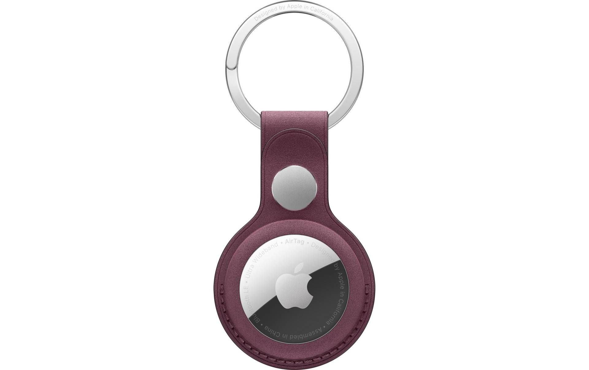 Apple AirTag Schlüsselanhänger aus Feingewebe, Mulberry Apple AirTag Schlüsselanhänger aus Feingewebe, Mulberry von Apple