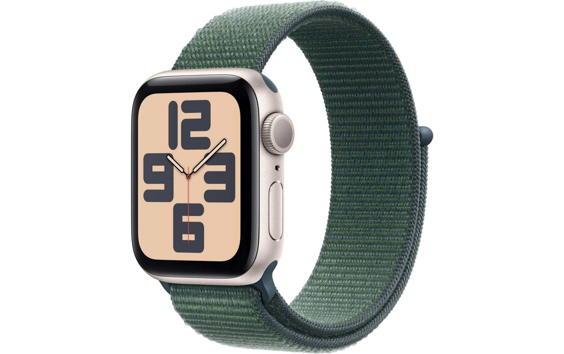 Apple Watch SE (2024), 40 mm, GPS, Sport Loop, Polarstern von Apple