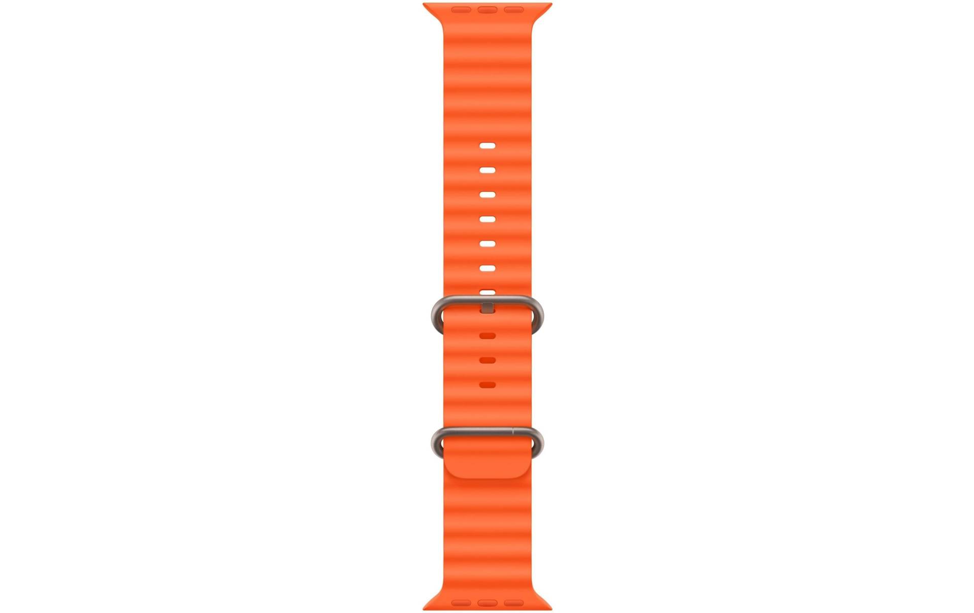 Apple Smartwatch-Armband Ocean Band, 49 mm, Orange von Apple