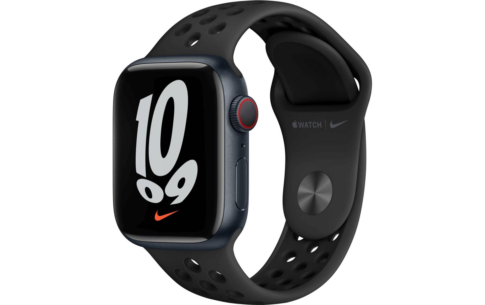 Apple Smartwatch »Serie 7, GPS, 41 mm Aluminiumgehäuse mit Nike-Sportarmband«, Watch OS, MKJ43FD/A) von Apple