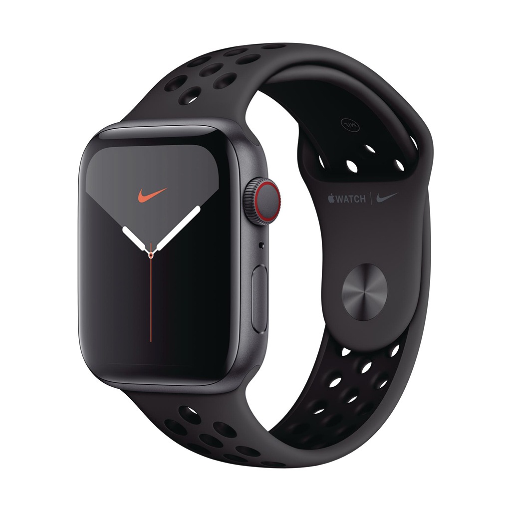 Apple Smartwatch »Serie Nike 5, GPS, 44 mm Aluminium-Gehäuse mit Nike-Sportarmband«, (4,4 cm / 1,91 Zoll), Watch OS, 32 GB, MX3F2FD/A) von Apple