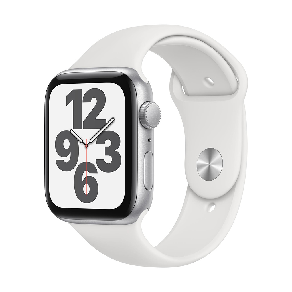 Apple Smartwatch »Serie SE, GPS, 44 mm Aluminium-Gehäuse mit Sportarmband«, (4,4 cm / 1,91 Zoll), Watch OS, 32 GB, MYDQ2FD/A) von Apple