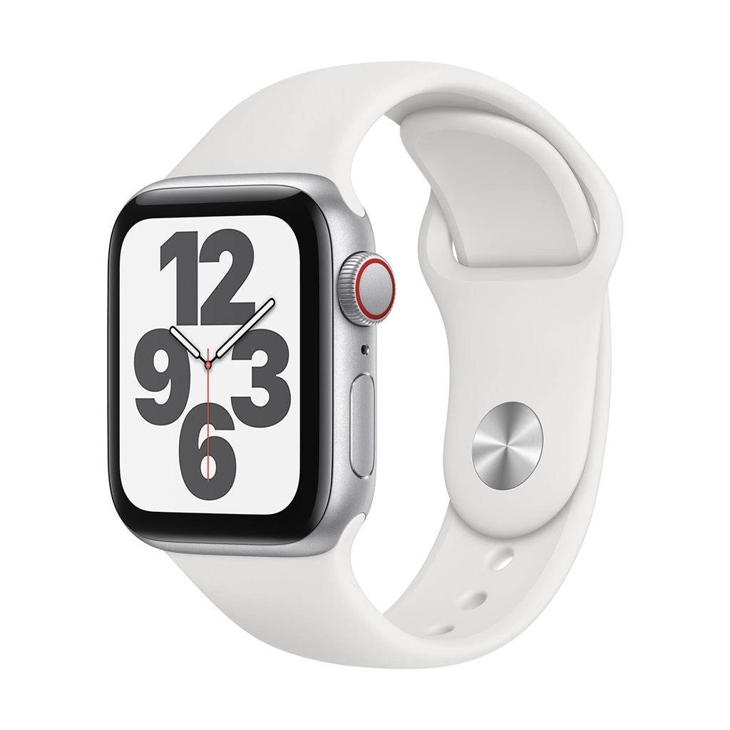 Apple Smartwatch »Serie SE, GPS Cellular, 40 mm Aluminium-Gehäuse mit Sportarmband«, (Watch OS MYEF2FD/A) von Apple