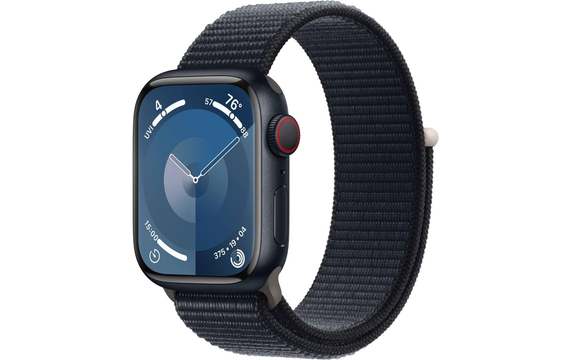 Apple Smartwatch »Series 9, GPS, Aluminium-Gehäuse mit Sport Loop Armband«, (Watch OS 10) von Apple