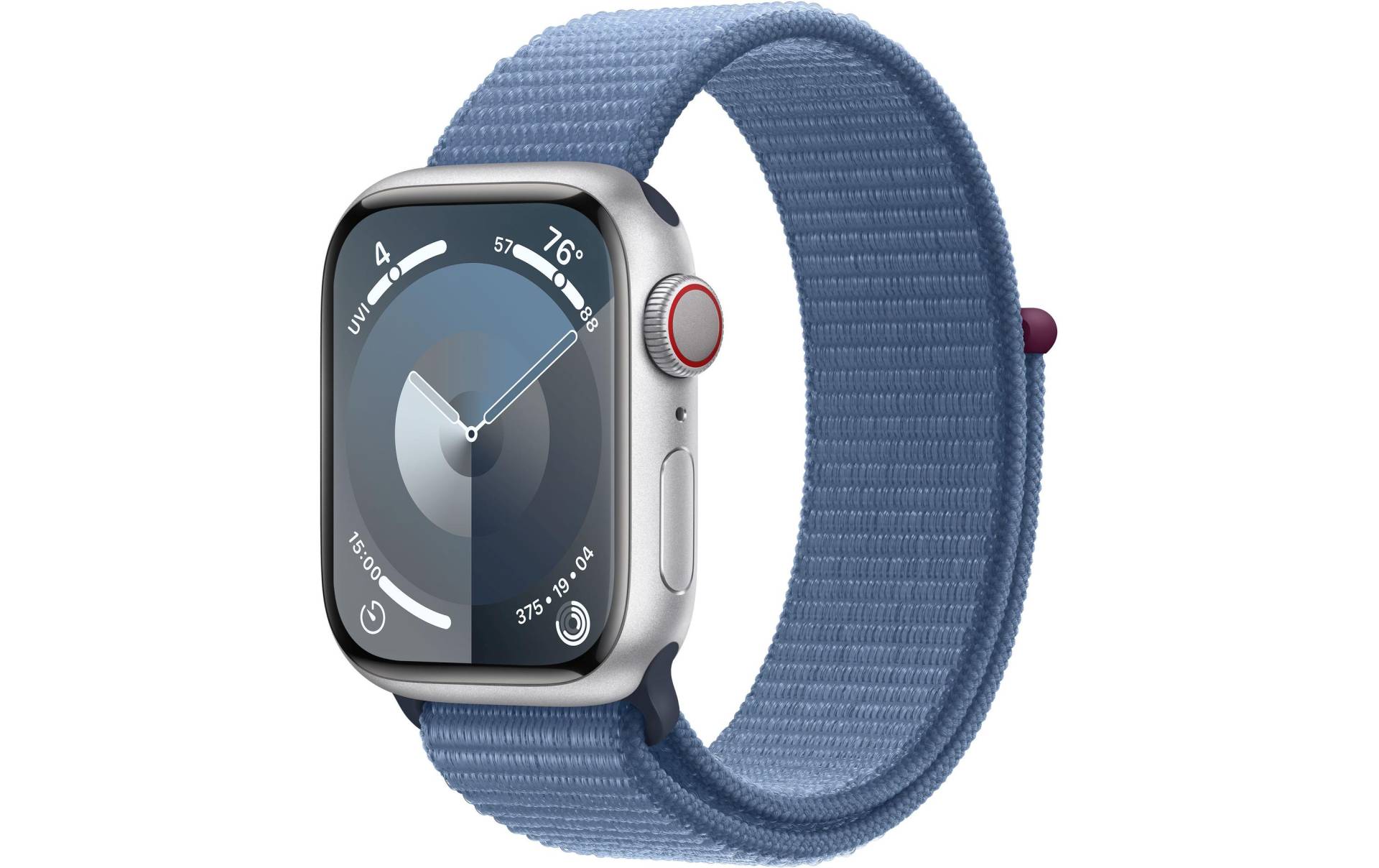 Apple Smartwatch »Series 9, GPS, Aluminium-Gehäuse mit Sport Loop Armband«, Watch OS 10, 64 GB,) von Apple