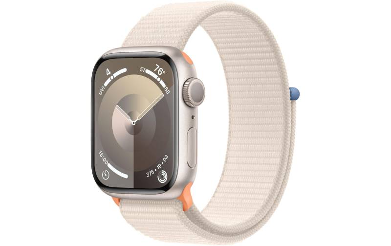 Apple Smartwatch »Series 9, GPS, Aluminium-Gehäuse mit Sport Loop Armband«, Watch OS 10, 64 GB,) von Apple