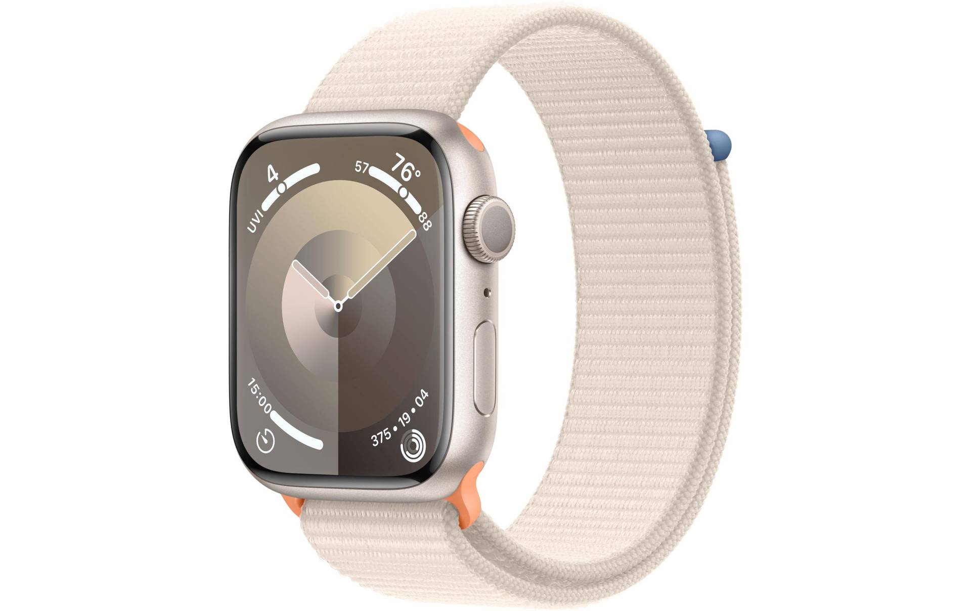 Apple Smartwatch »Series 9, GPS, Aluminium-Gehäuse mit Sport Loop Armband«, Watch OS 10, 64 GB,) von Apple