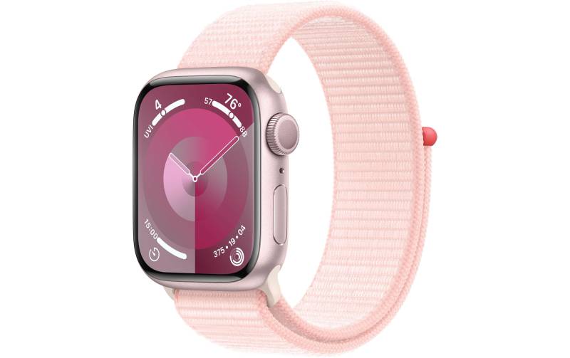 Apple Smartwatch »Series 9, GPS, Aluminium-Gehäuse mit Sport Loop Armband«, Watch OS 10, 64 GB,) von Apple