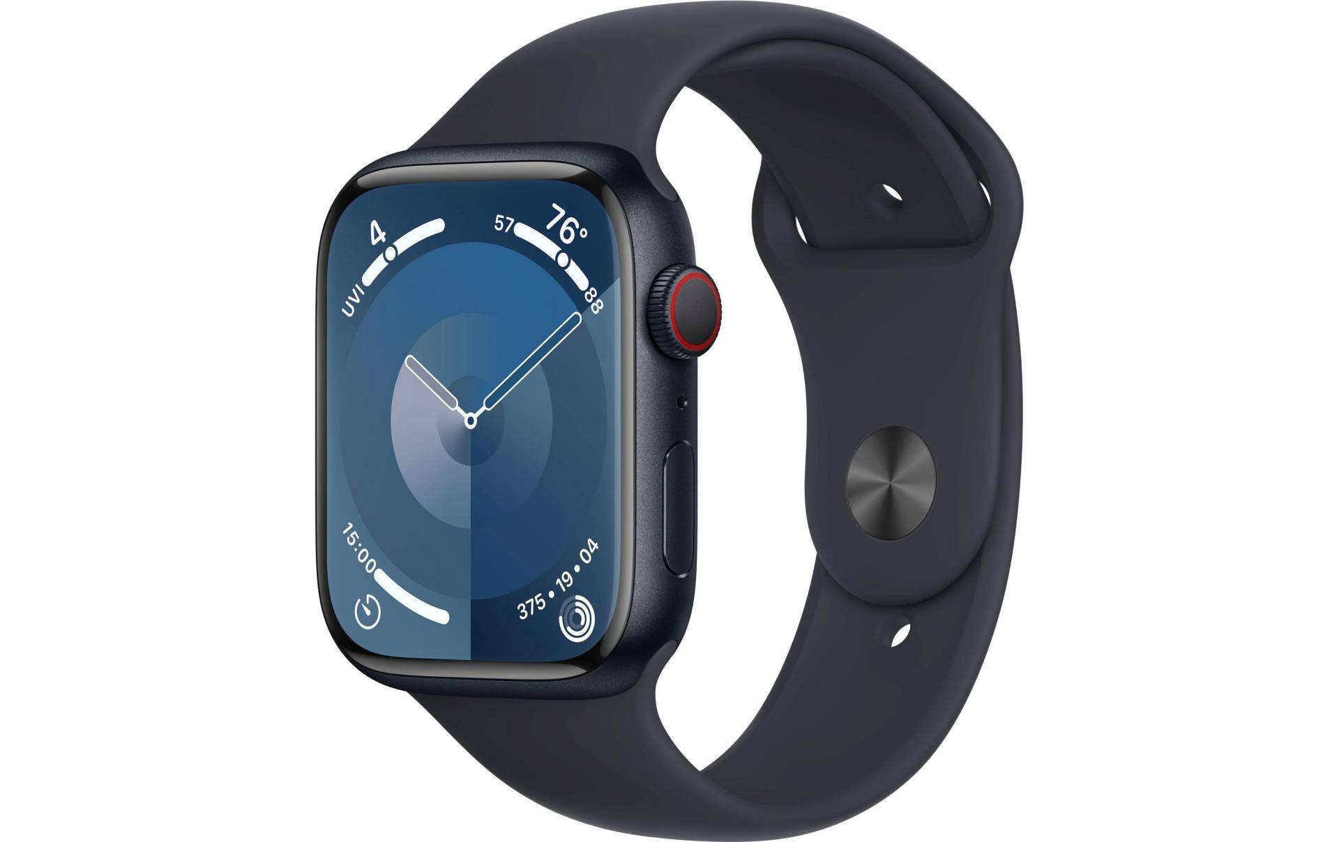 Apple Smartwatch »Series 9, GPS, Aluminium-Gehäuse mit Sportarmband«, Watch OS 10, 64 GB,) von Apple