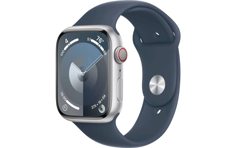 Apple Smartwatch »Series 9, GPS, Aluminium-Gehäuse mit Sportarmband«, Watch OS 10, 64 GB,) von Apple