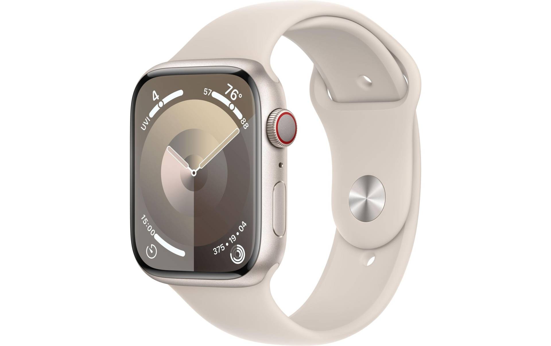 Apple Smartwatch »Series 9, GPS, Aluminium-Gehäuse mit Sportarmband«, Watch OS 10, 64 GB,) von Apple