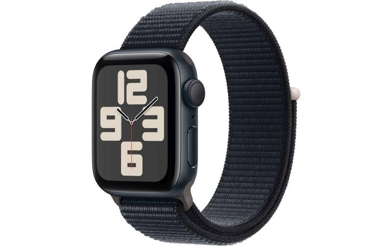 Apple Watch SE (2024), 40 mm, GPS, Sport Loop, Mitternacht von Apple