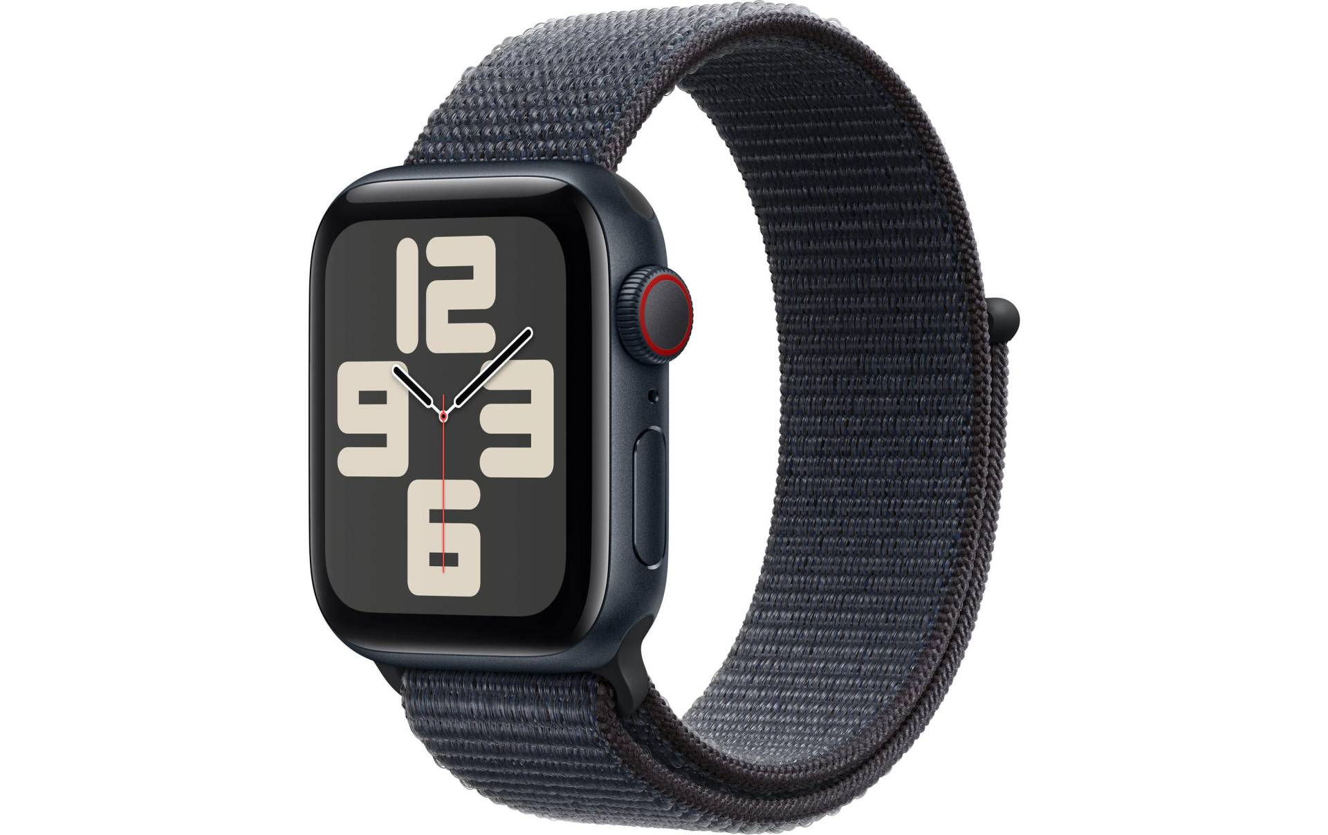 Apple Watch SE (2024), 40 mm, GPS + Cellular, Sport Loop, Mitternacht von Apple