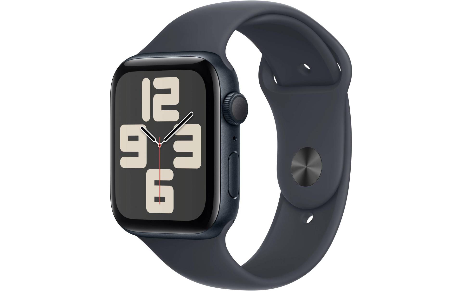 Apple Watch SE (2024), 44 mm, GPS, Sport Band M/L, Mitternacht von Apple