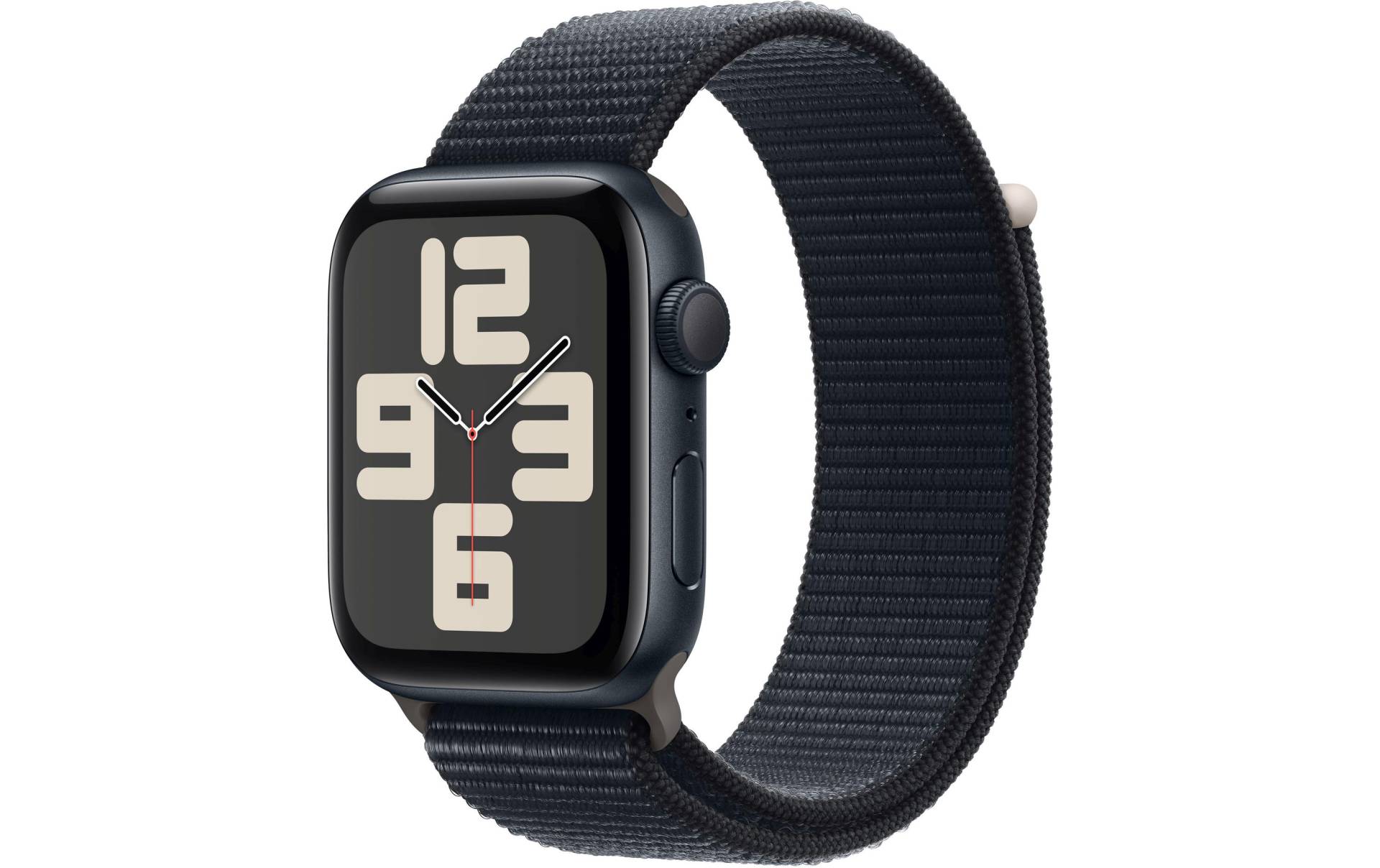 Apple Watch SE (2024), 44 mm, GPS, Sport Loop, Mitternacht von Apple