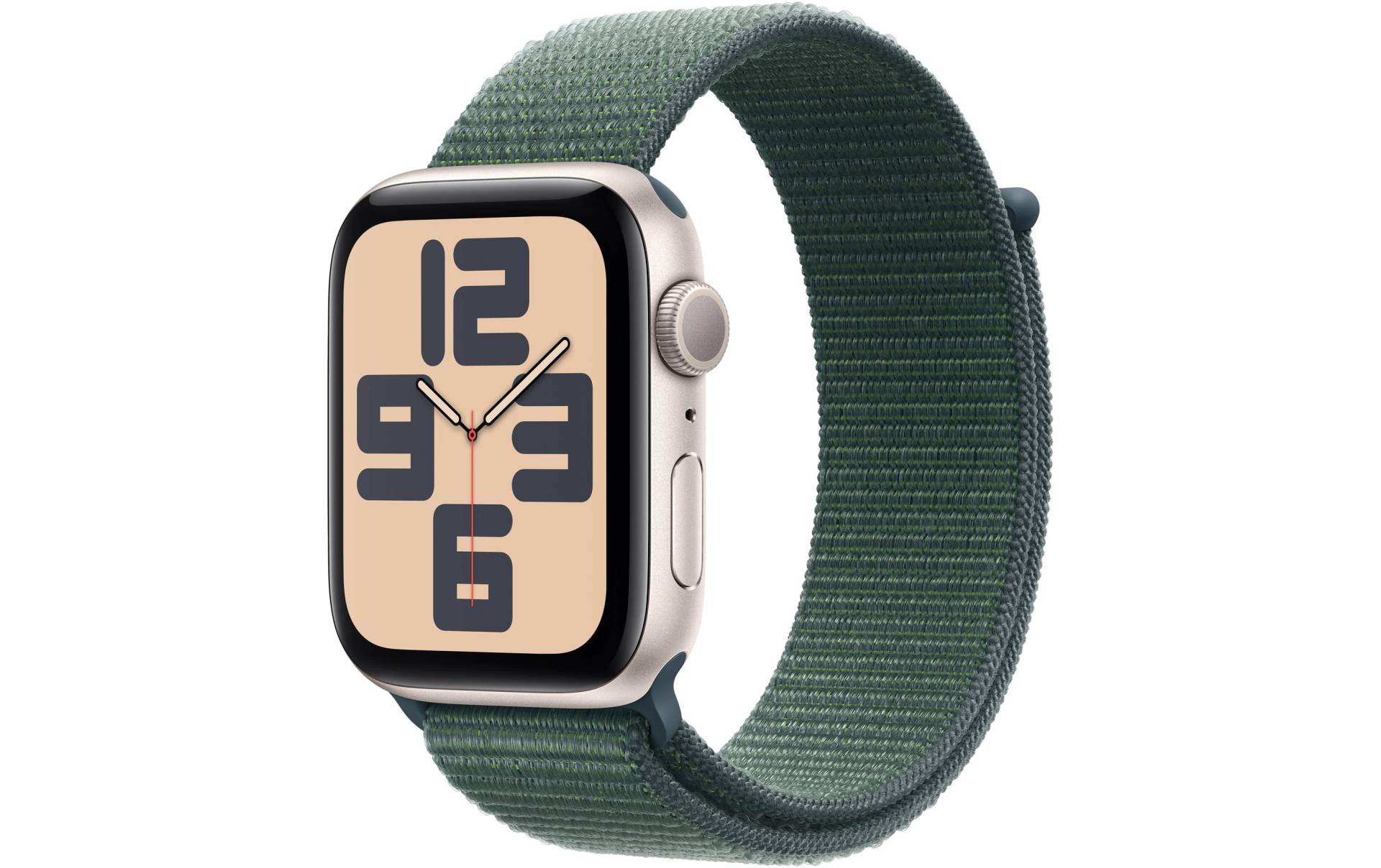 Apple Watch SE (2024), 44 mm, GPS, Sport Loop, Polarstern von Apple