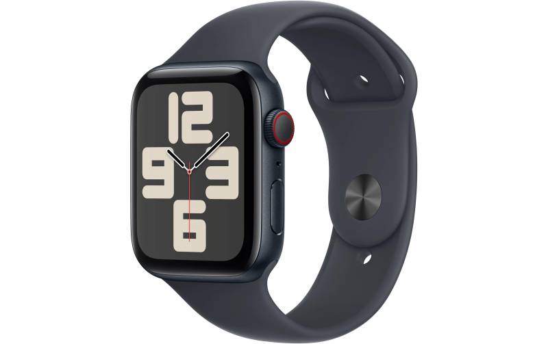 Apple Watch SE (2024), 44 mm, GPS + Cellular, Sport Band M/L, Mitternacht von Apple