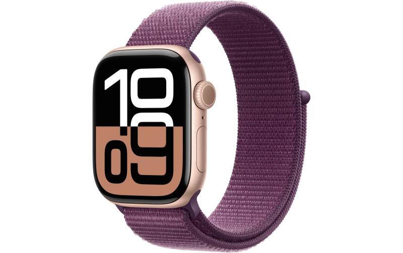 Apple Watch Series 10 Aluminium, 42 mm, GPS, Sport Loop, Roségold von Apple