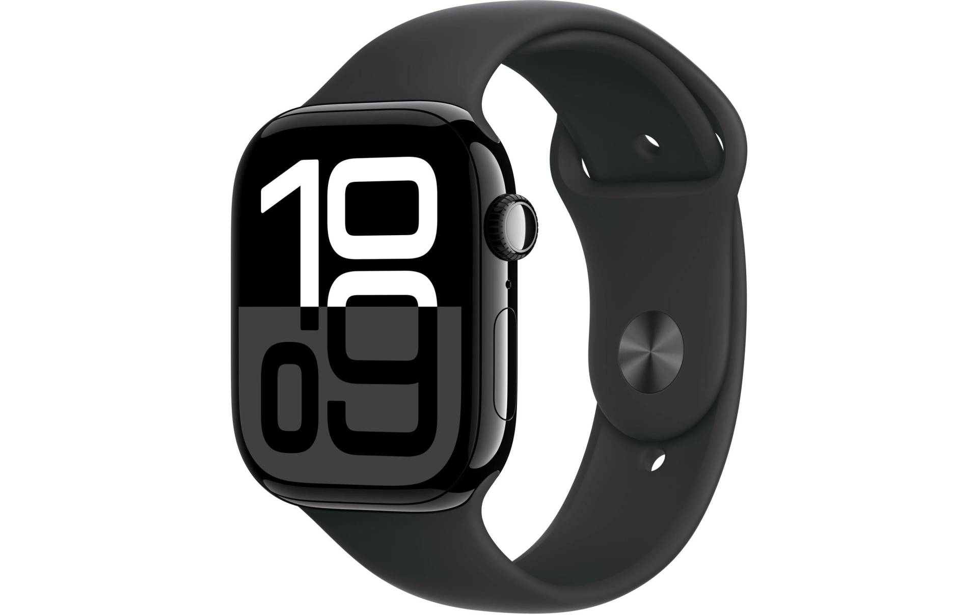 Apple Watch Series 10 Aluminium, 46 mm, GPS, Sport Band M/L, Diamantschwarz von Apple