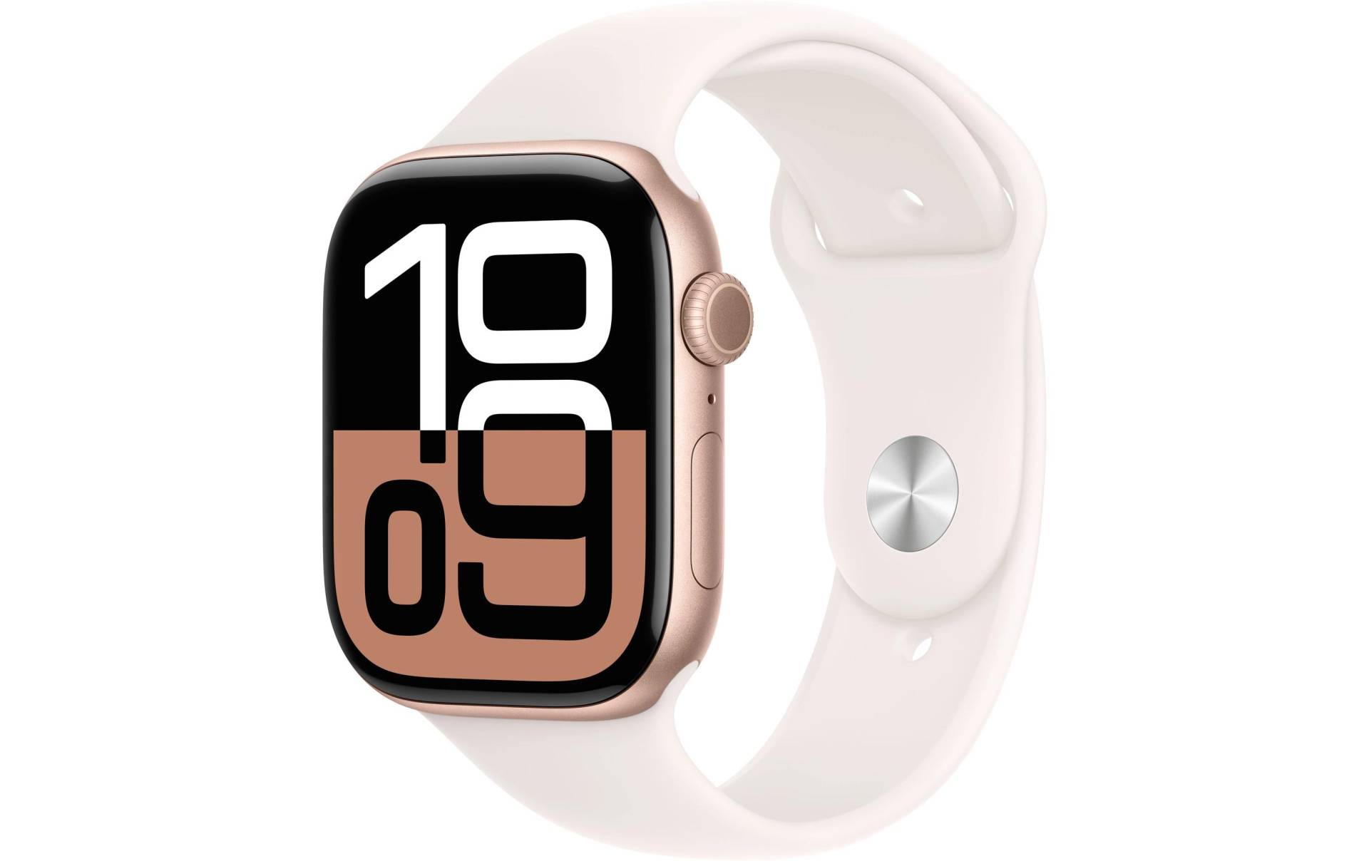 Apple Watch Series 10 Aluminium, 46 mm, GPS, Sport Band M/L, Roségold von Apple