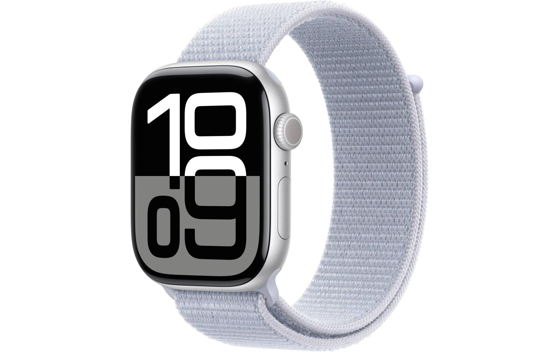 Apple Watch Series 10 Aluminium, 46 mm, GPS + Cellular, Sport Loop, Silberfarben von Apple