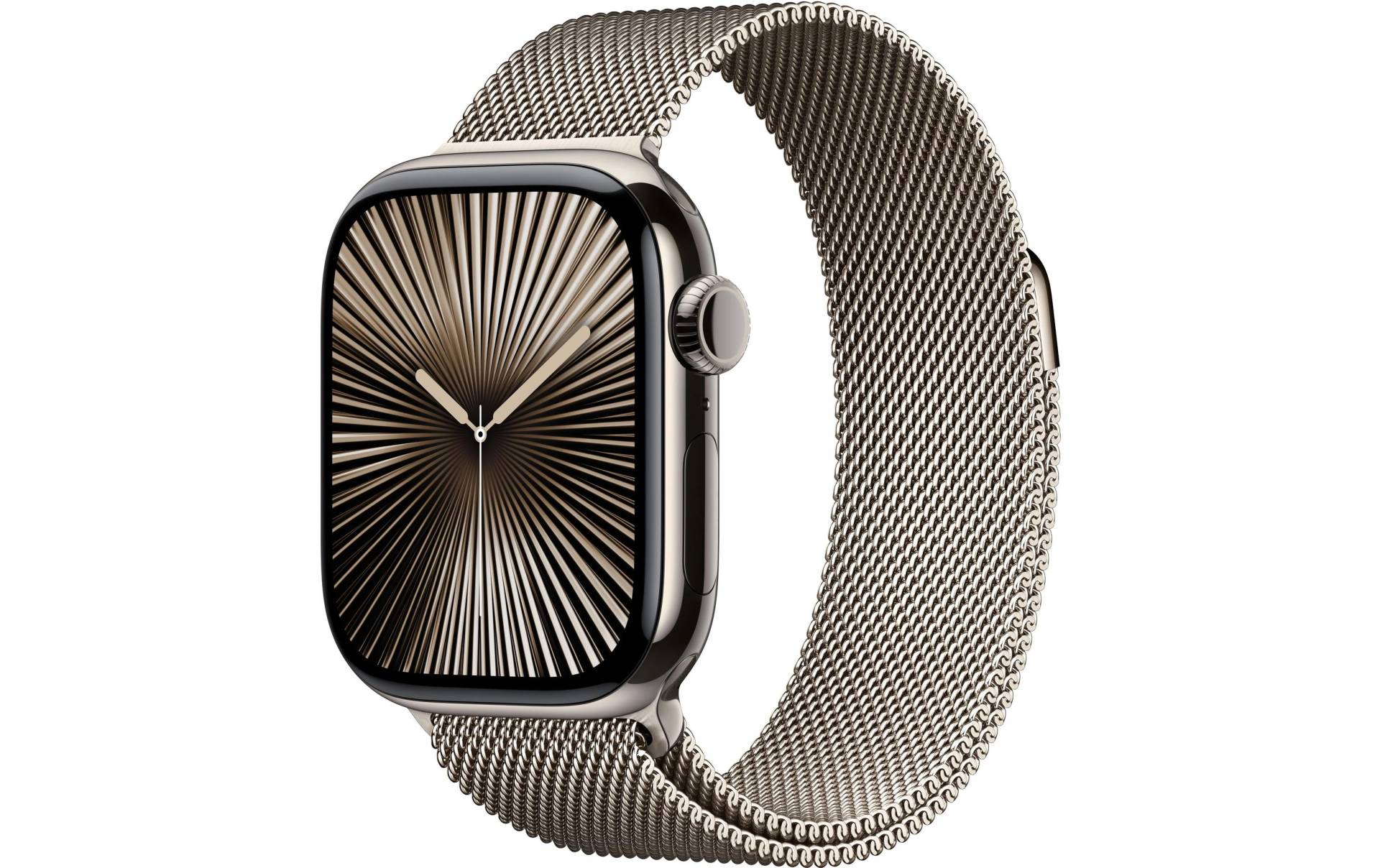 Apple Watch Series 10 Titan, 42 mm, GPS + Cellular, Milanese Loop, Natur von Apple