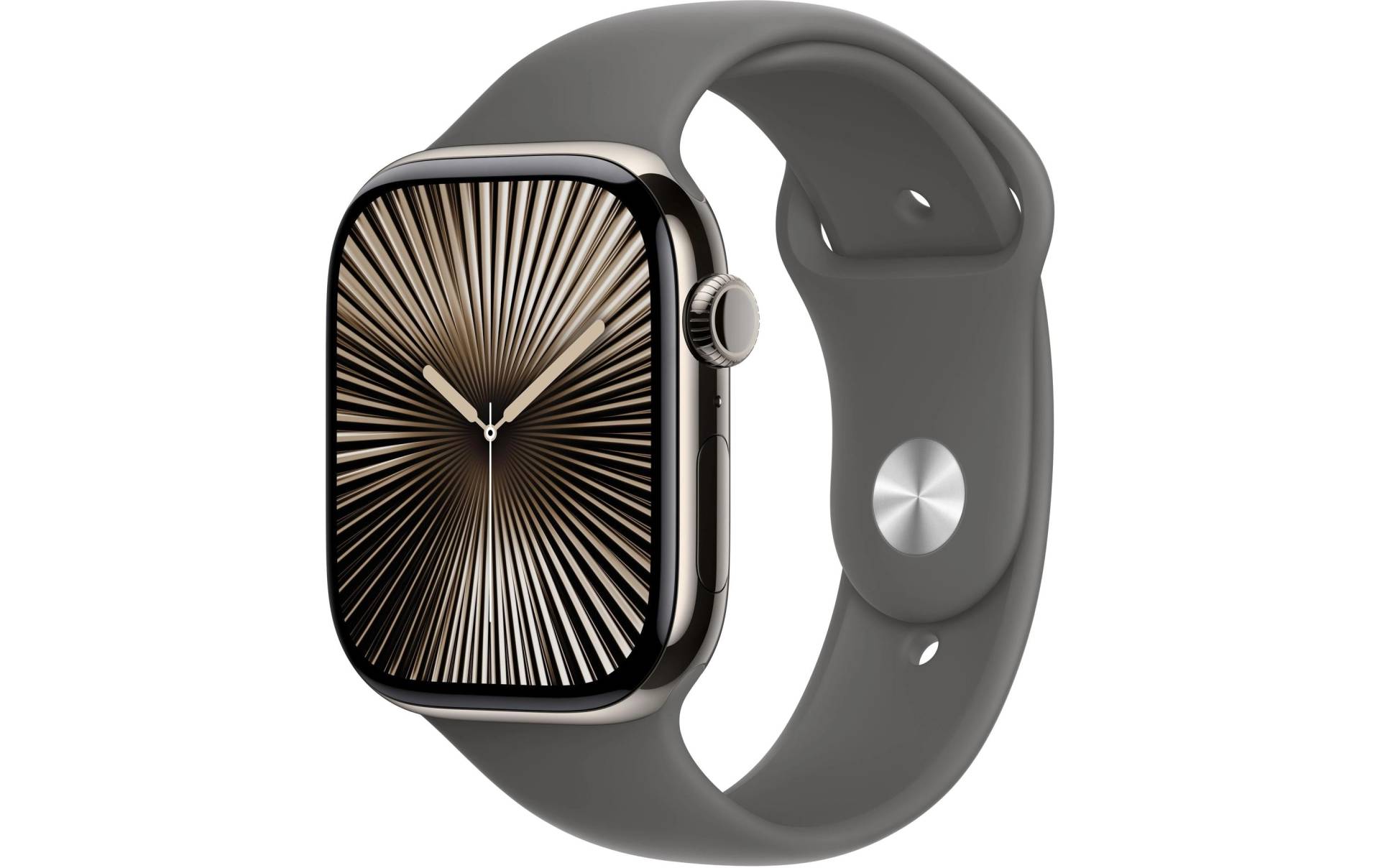 Apple Watch Series 10 Titan, 46 mm, GPS + Cellular, Sport Band M/L, Natur Apple Watch Series 10 Titan, 46 mm, GPS + Cellular, Sport Band M/L, Natur von Apple
