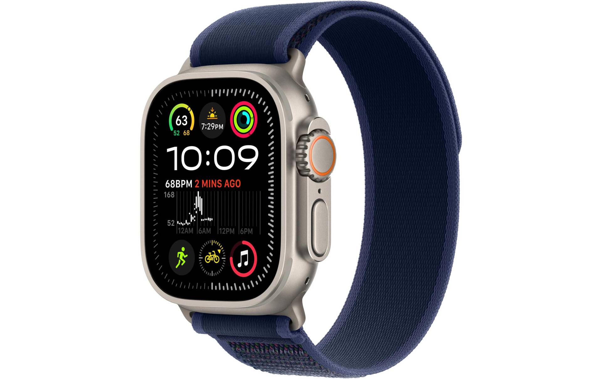 Apple Watch Ultra 2 Titan, 49 mm, GPS + Cellular, Trail Loop M/L, Natur Apple Watch Ultra 2 Titan, 49 mm, GPS + Cellular, Trail Loop M/L, Natur von Apple