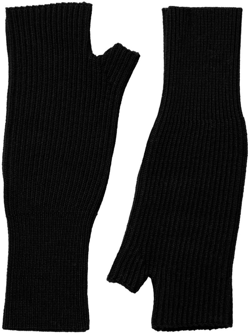 Applied Art Forms fingerless ribbed gloves - Black von Applied Art Forms