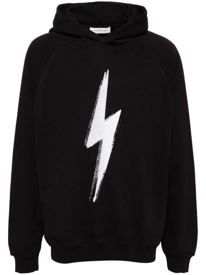 Applied Art Forms flash-print hoodie - Black von Applied Art Forms