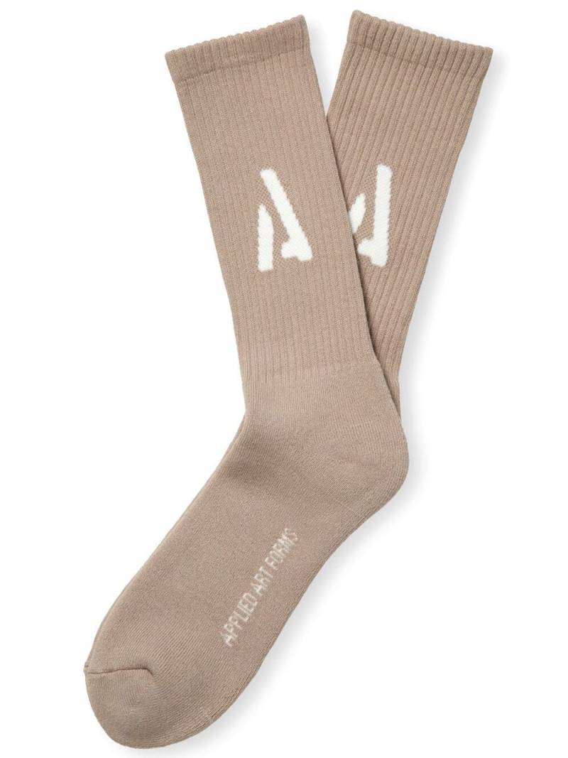 Applied Art Forms x decka UU2-1 cotton socks - Neutrals von Applied Art Forms