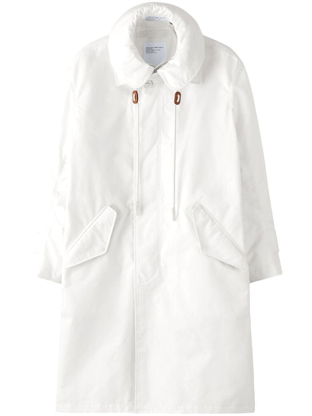 Applied Art Forms zip-up hodded parka - White von Applied Art Forms