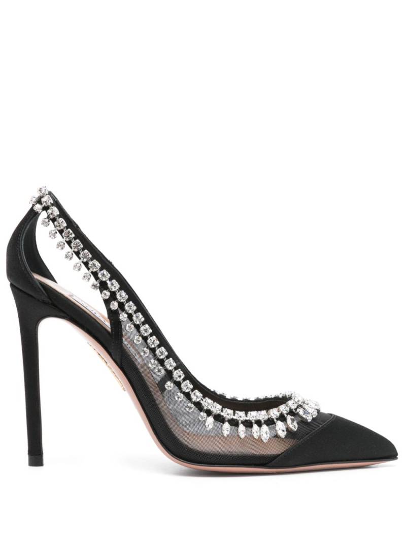 Aquazzura 105mm Crystal Crush pumps - Black von Aquazzura