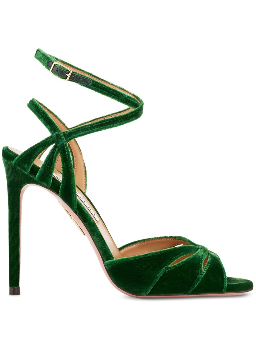 Aquazzura 105mm Moves Sandal 105 - Green von Aquazzura