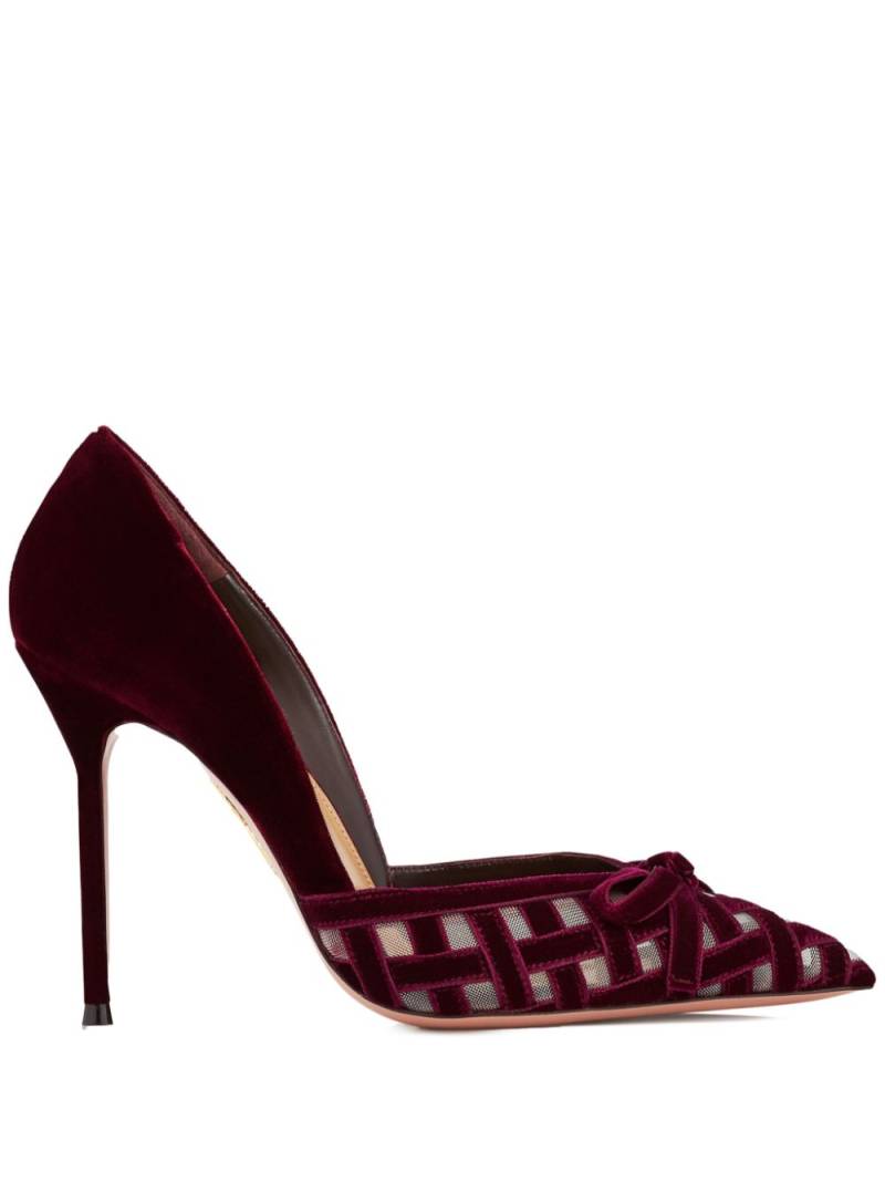 Aquazzura 105mm Romance pumps - Red von Aquazzura