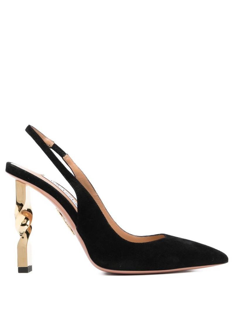 Aquazzura 105mm slingback pumps - Black von Aquazzura