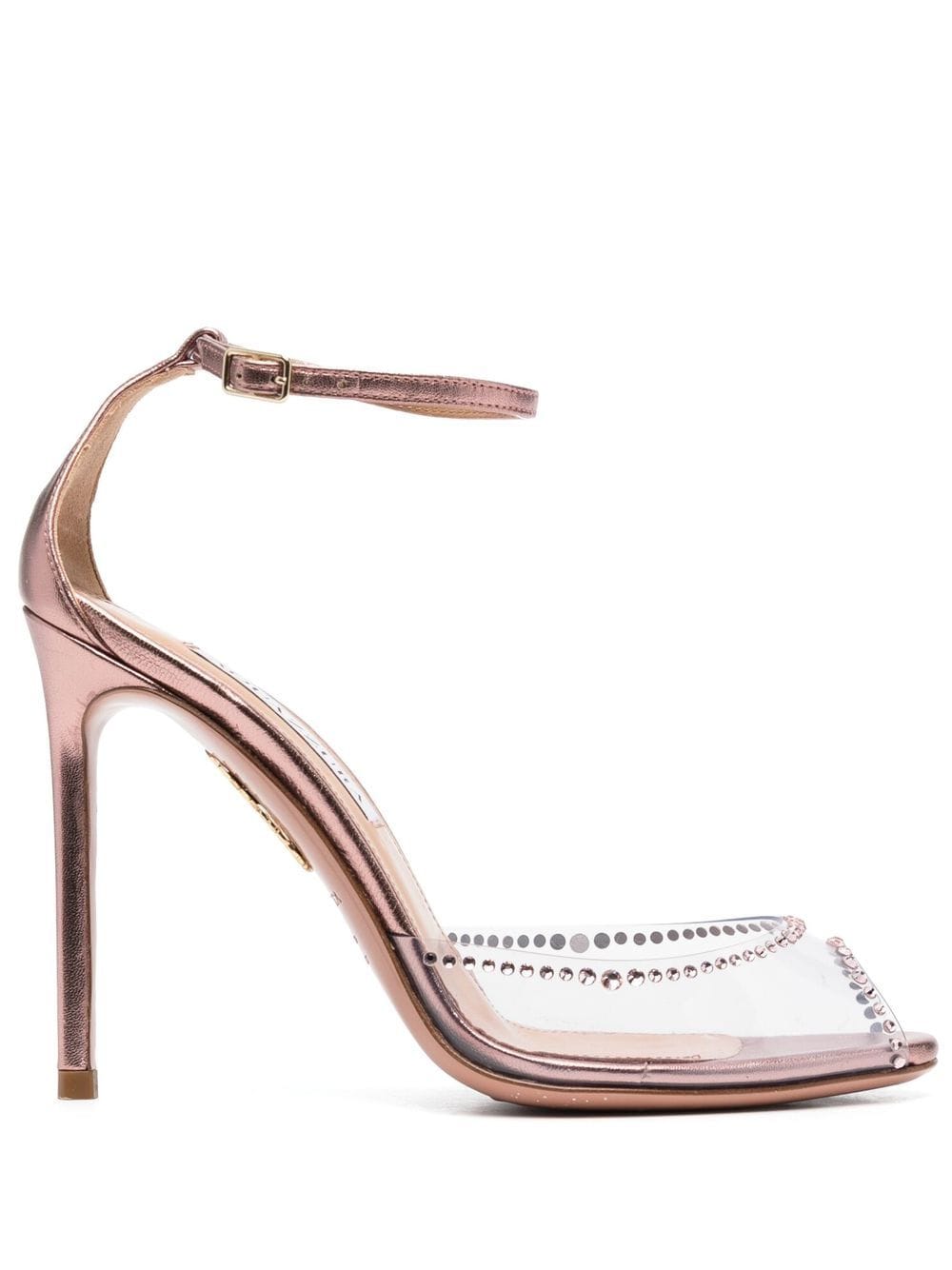 Aquazzura 110mm crystal embellished sandals - Pink von Aquazzura