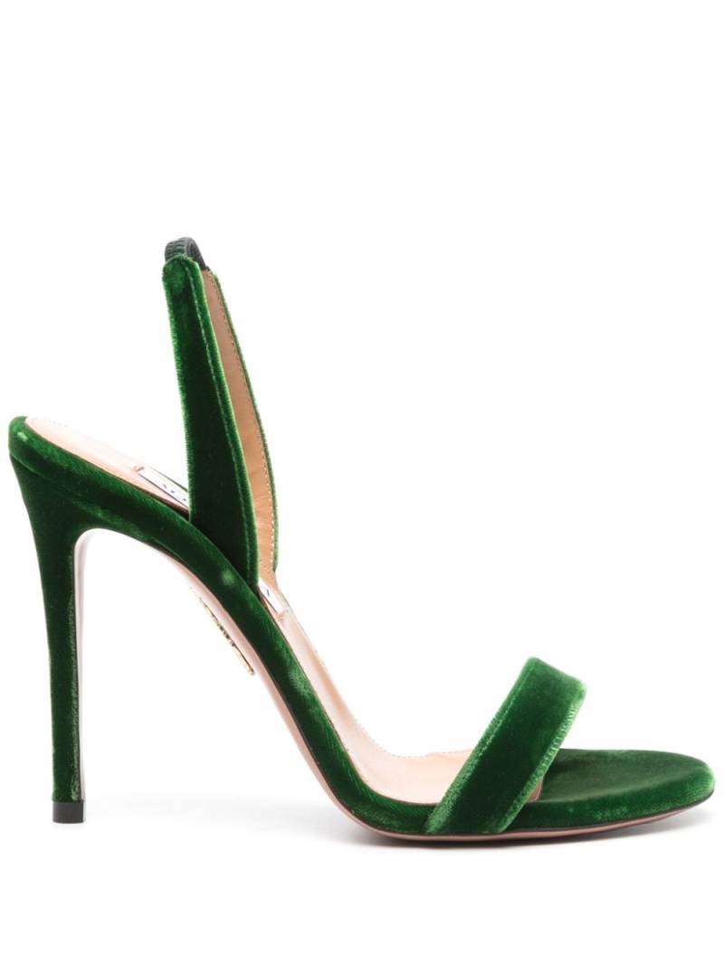 Aquazzura 115mm So Nude slingback sandals - Green von Aquazzura